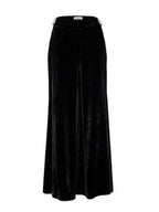 Velvet Wide-Leg Trousers