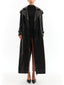 Cow Leather Trench Coat